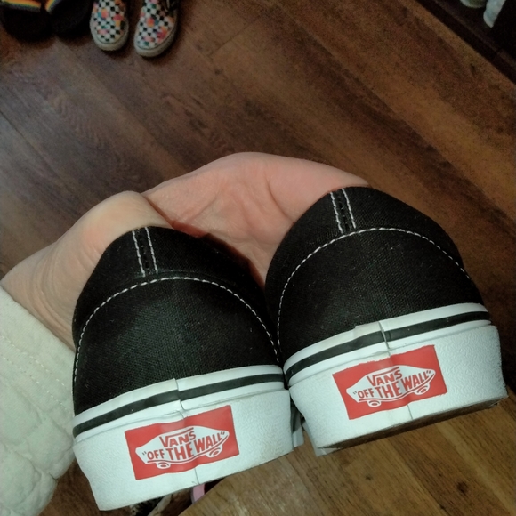 NWOB Vans Custom sz 8 slip on sneakers black - Picture 5 of 9